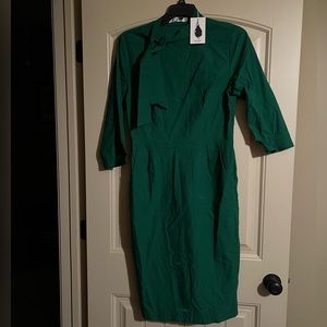 Green Dress with Pockets NWT